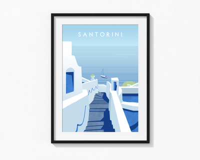 Santorini Print