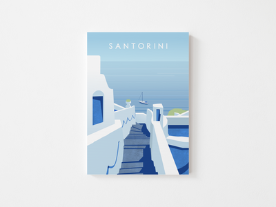 Santorini Print