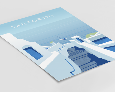 Santorini Print