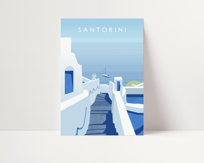 Santorini Print